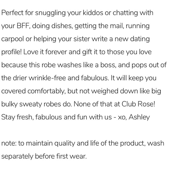 Body Love Basic - Ashley Rose Reeves - Rose Robe - Picture 2 of 4